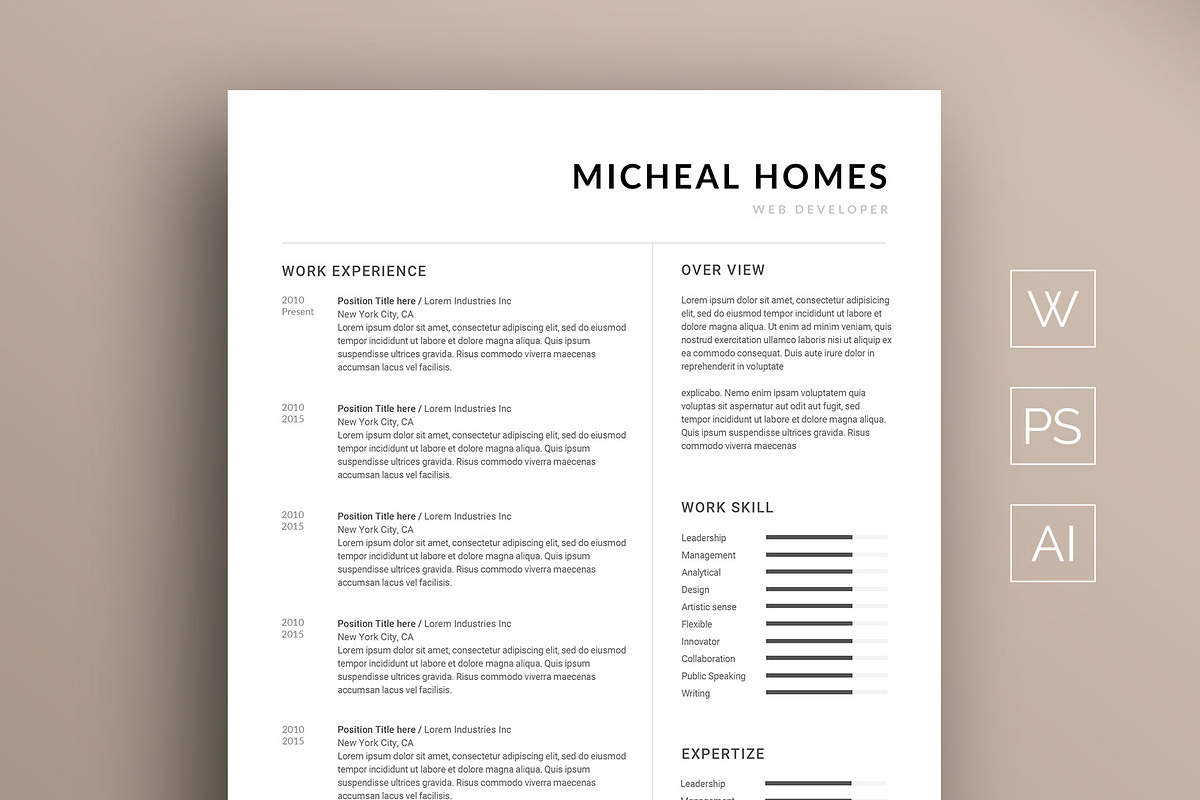 Resume, a Resume Template by paulresume (Photo 1 of 3)