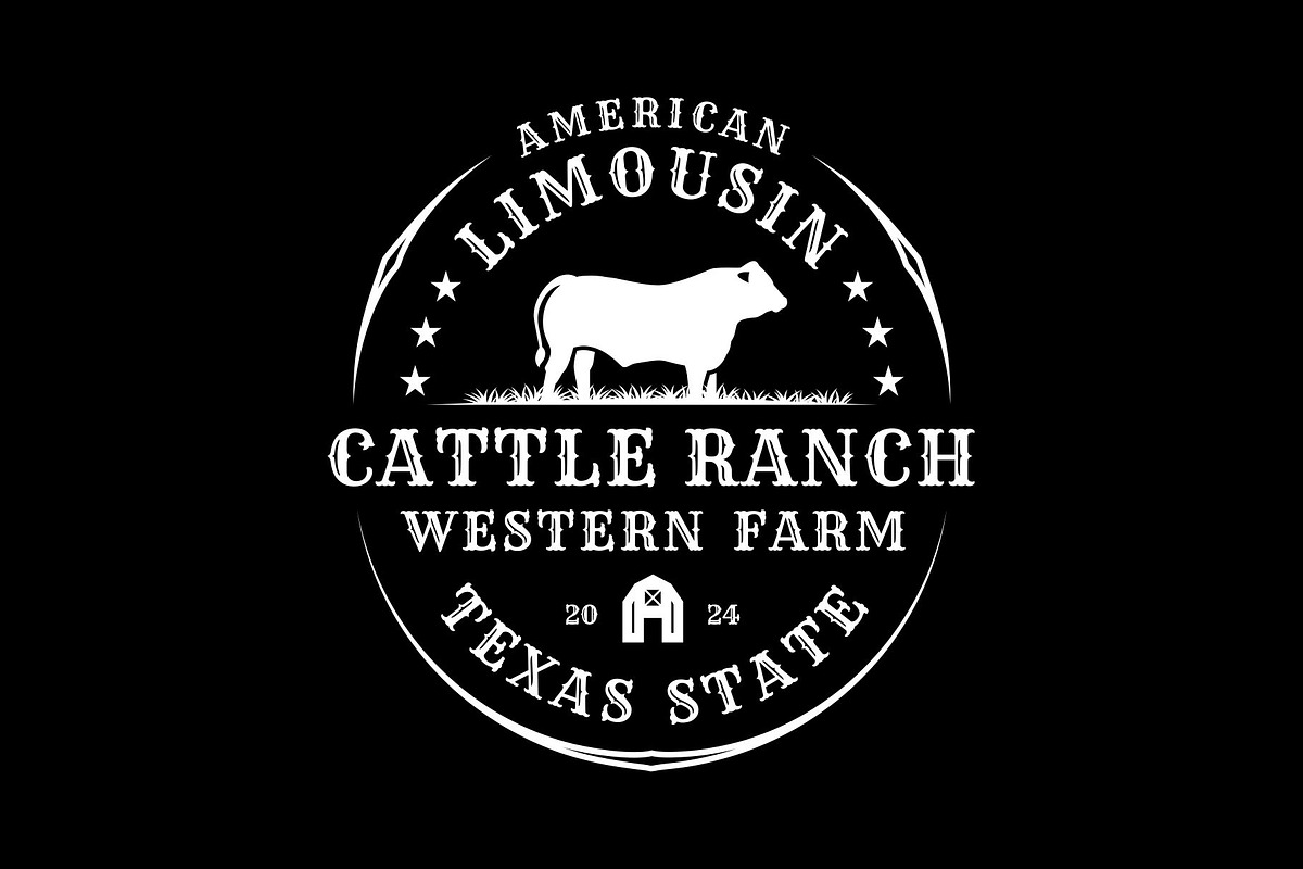 Vintage Cattle Farm Western Logo, a Branding & Logo Template by Buqancreative (Photo 3 of 3)