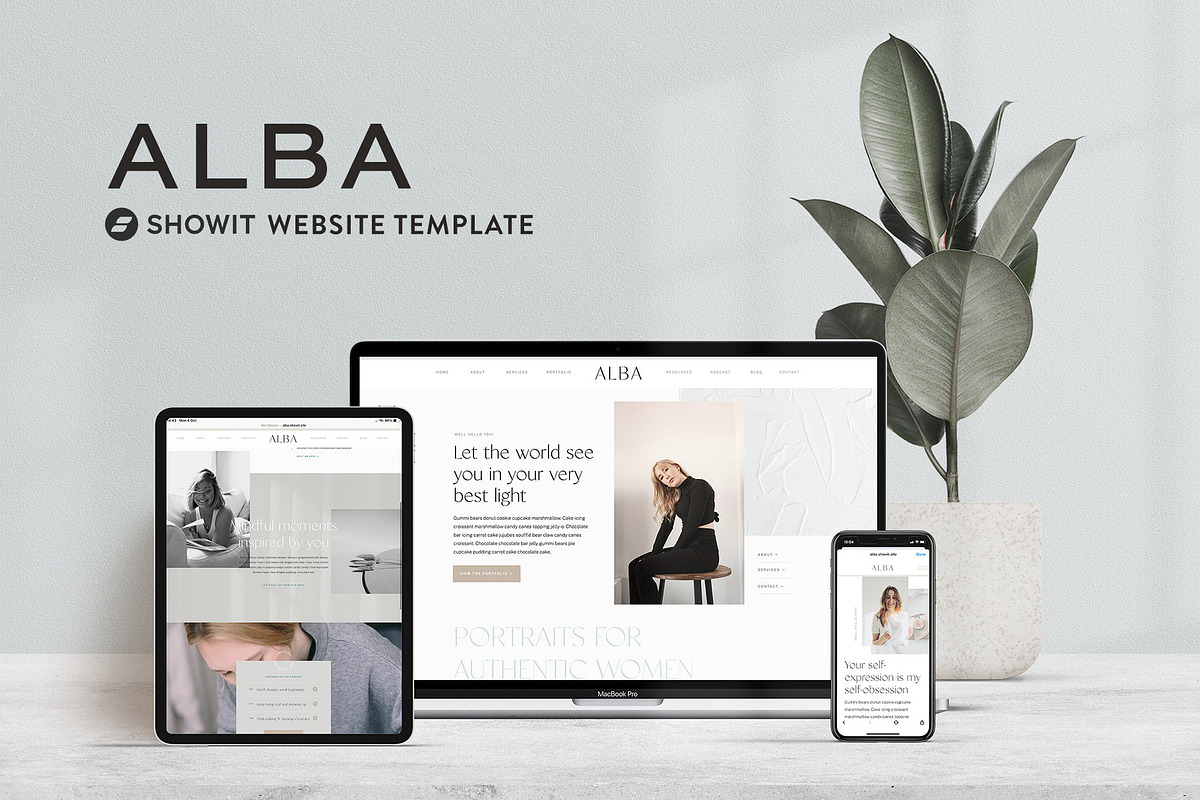 Showit Website Template | Alba, a Websites & App Template by sophieameliadesigns (Photo 1 of 5)