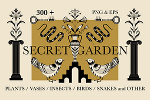 Secret Garden BUNDLE. Graphic Art