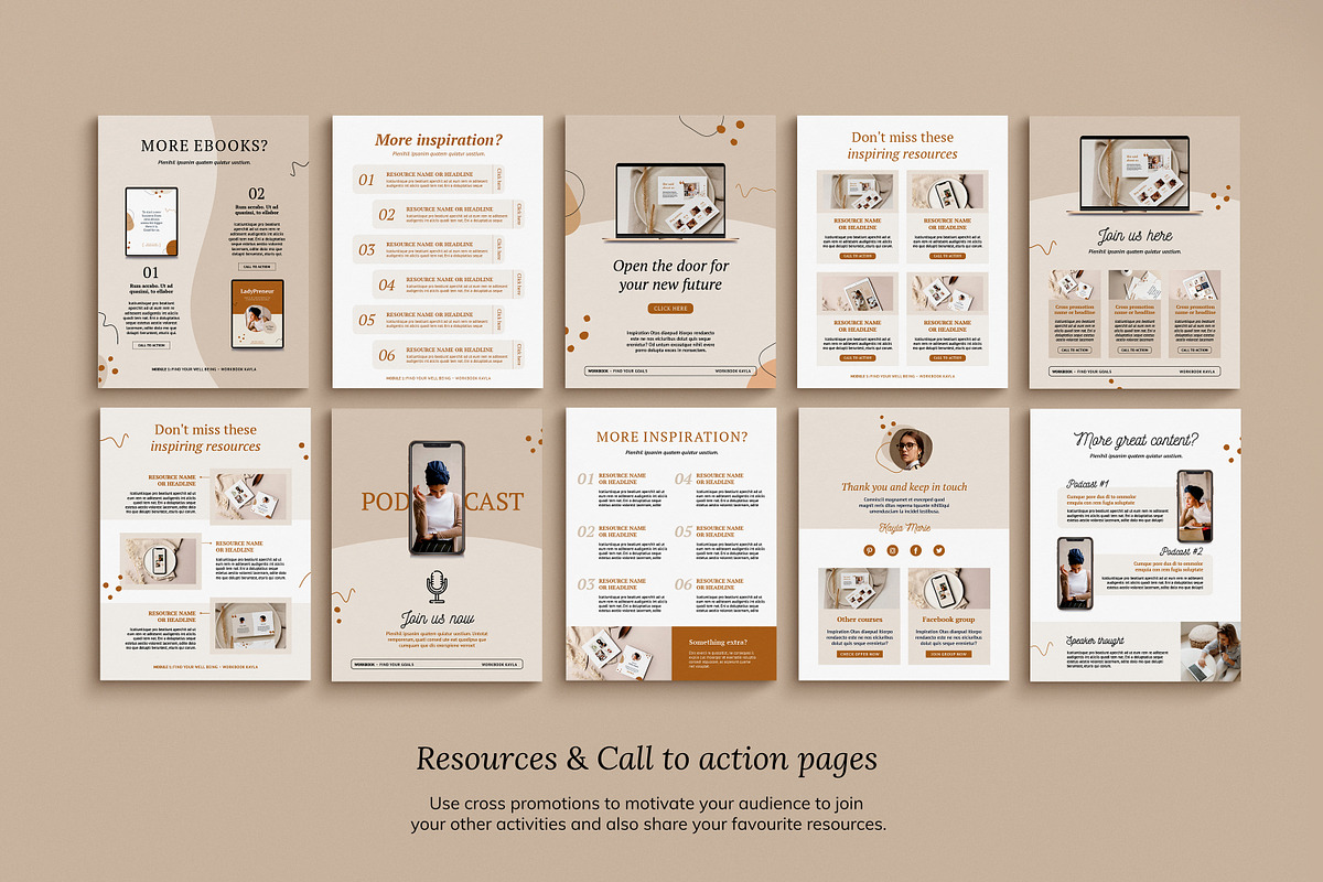 WorkBook for Course Creators  Kayla, a Magazine Template by Mirazz (Photo 15 of 30)