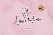 OH NOVEMBER SCRIPT, a Handwritten Font by supfonts (Thumbnail 1 of 8)