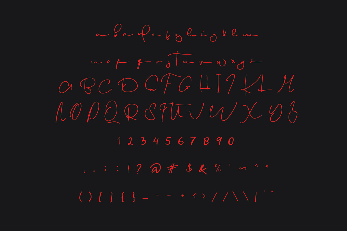 English font preview 8