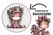 Whimsical Unicorn Christmas Clipart, an Illustration by Libby Wishes (Thumbnail 5 of 7)