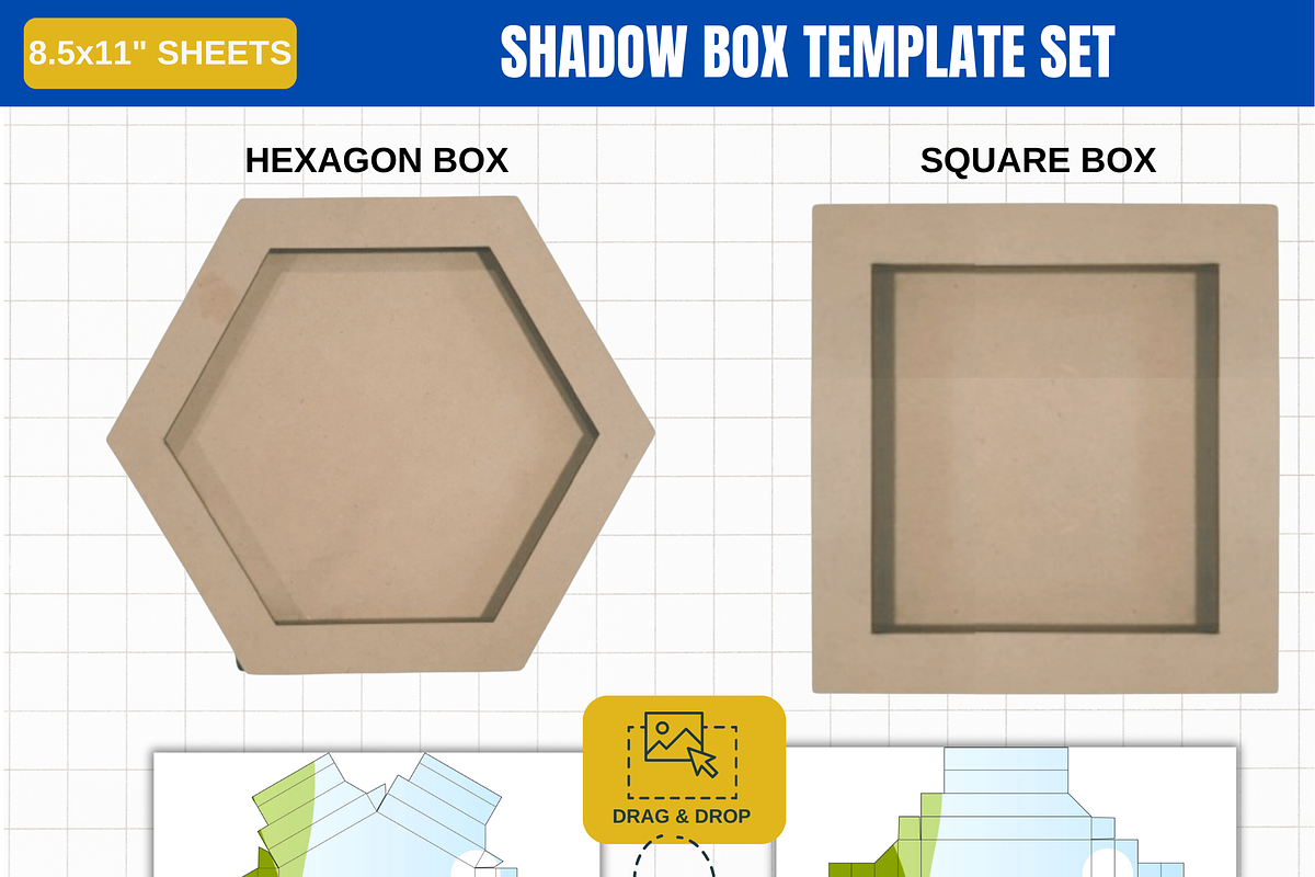 Shadow Box Template Set 357, a Graphic by AtacanDigital