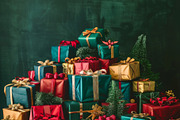 86 Gift boxes with ribbons and bows, a Holiday Photo by Handmadefont (Thumbnail 30 of 90)
