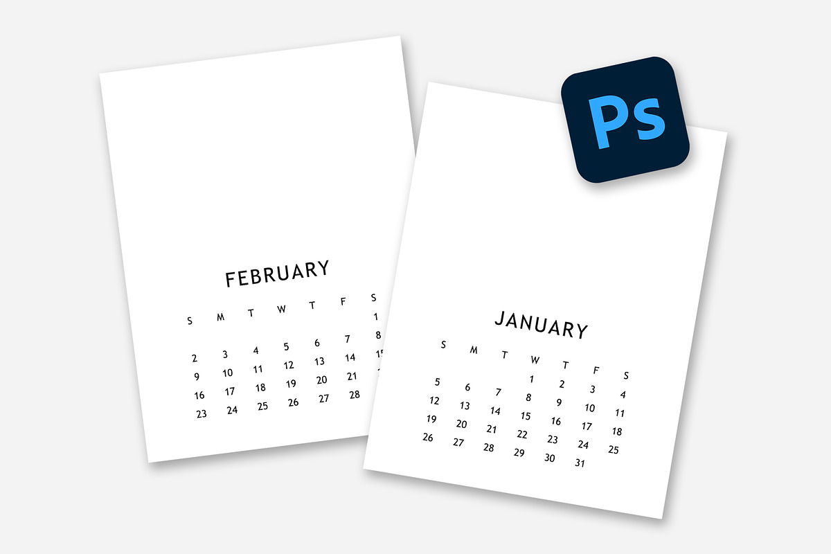 2027 Editable Calendar Template, a Poster Template by DesignStudioTeti (Photo 1 of 9)
