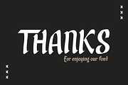 Qixohe - Blackletter Font, a Blackletter Font by twinstd (Thumbnail 10 of 10)
