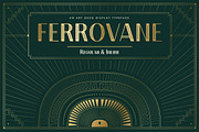 Ferrovane Font: Art Deco Headline, a Serif Font by Build Interactive (Thumbnail 1 of 8)