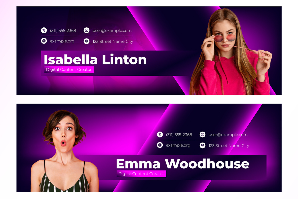 Email Signature UI Template, an Email Template by CreativeShaper (Photo 3 of 5)