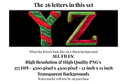 Christmas Knitted Alphabet Letters, a Decorative Illustration by Creative Art By SamM (Thumbnail 7 of 10)