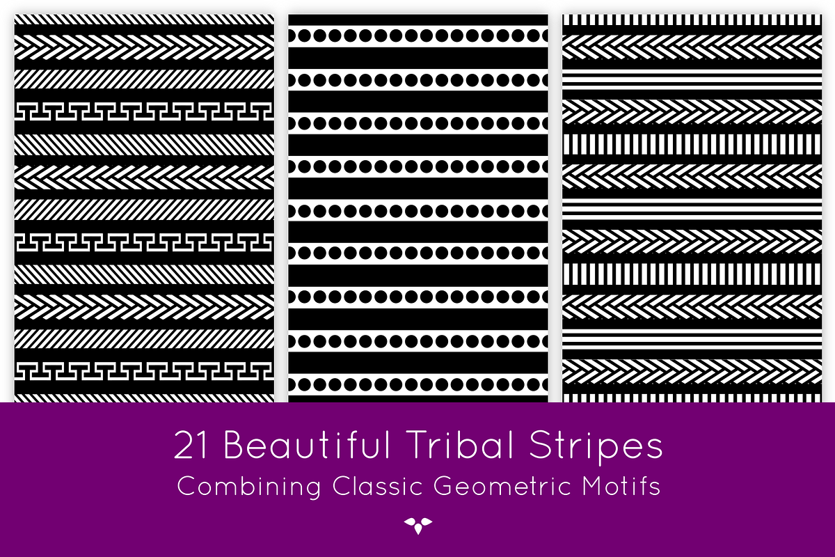 Tribal Patterns, a Pattern Graphic by HMJS Designs (Photo 3 of 6)