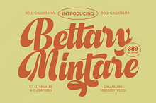 Bettary Mintare Retro Script
