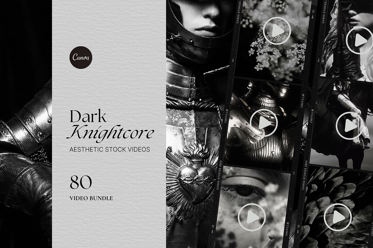 Dark Knightcore Video Bundle, a Social Media Template by The Flossy Finch (Photo 1 of 20)