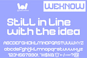 Futuristic Clean font, a Sans Serif Font by weknow (Thumbnail 3 of 8)