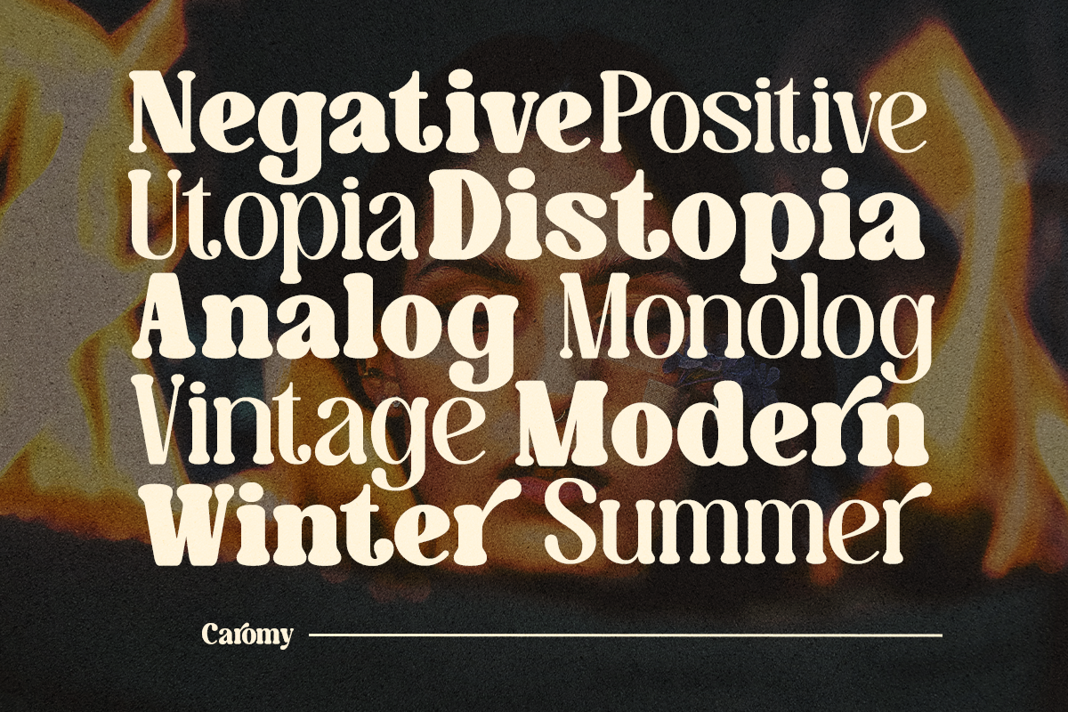 Caromy - Retro Variable Font, a Serif Font by Font Liner (Photo 2 of 11)