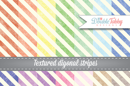 Textured Diagonal Stripes
