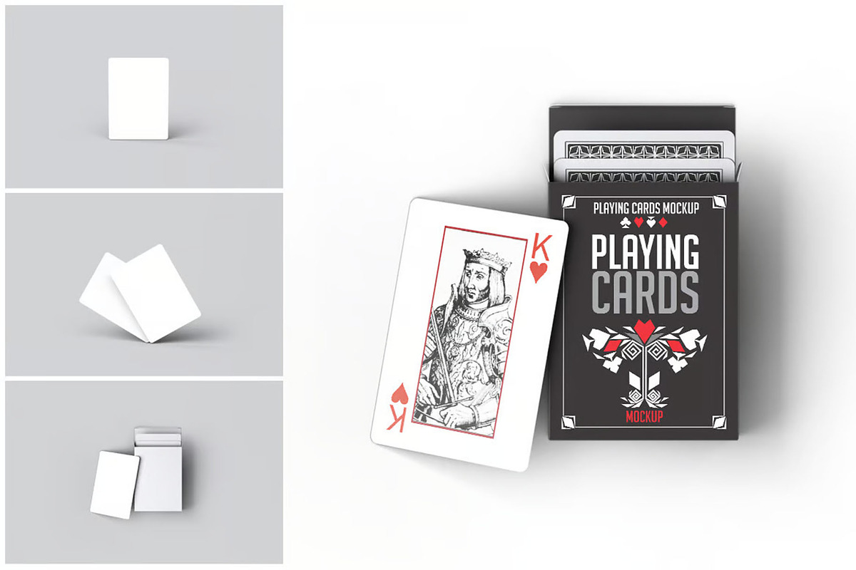 Playing Cards Mock-Up, an Advertising Mockup by Se٧enStudio (Photo 8 of 8)