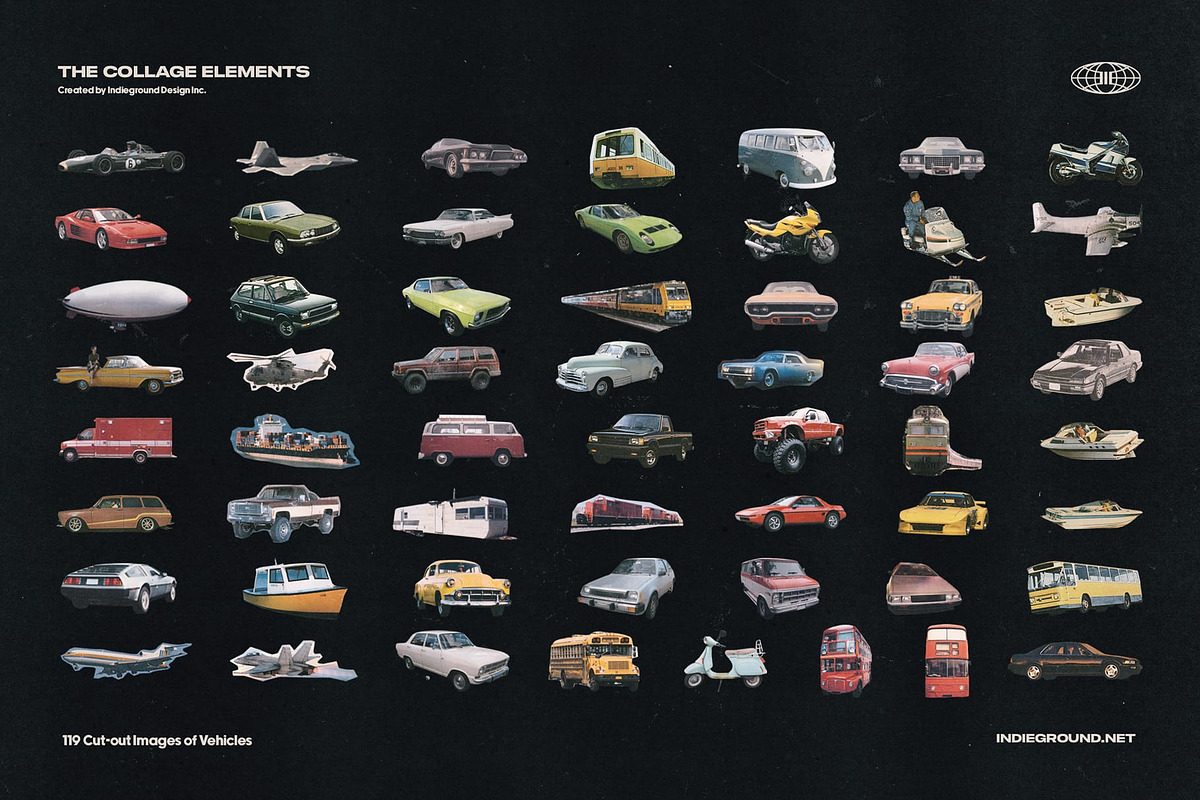 1500+ Collage Elements Creator Kit, an Object Graphic by Indieground Design Inc. (Photo 25 of 28)