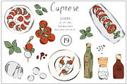 Italian Cuisine Vector Collection, a Graphic by MayaNavits (Thumbnail 6 of 16)
