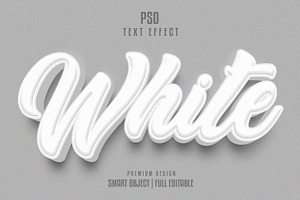 White Text Effect