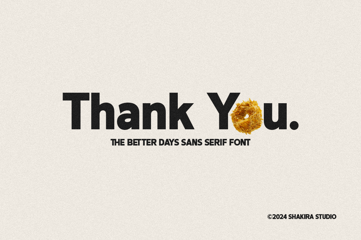 The Better Days - Modern Sans, a Sans Serif Font by Shakira Studio (Photo 8 of 10)