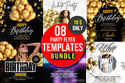 8 Party Flyers Bundle | Canva, a Graphic by graphicforest (Thumbnail 1 of 10)