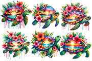 Sunset Sea Turtle Sublimation, an Animal Illustration by Designworld (Thumbnail 2 of 7)