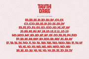 Truth Dare - Bold All Caps Font, a Sans Serif Font by Airotype (Thumbnail 11 of 13)