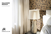 Wallpaper Mockup: Bedside white lamp, a Household Mockup by Andrea Muller (Thumbnail 1 of 7)