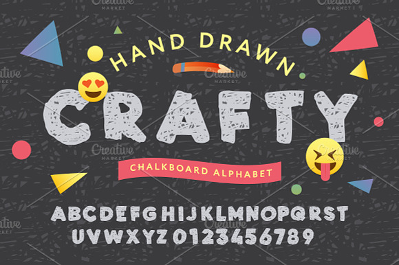 Chalkboard Alphabet preview 3