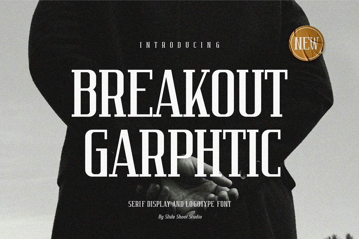 Breakout Graphtic || Serif Display, a Serif Font by Idea Studio (Photo 1 of 5)