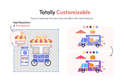 Food Stall Vector Set, a Duotone Icon by Brickclay (Thumbnail 3 of 5)