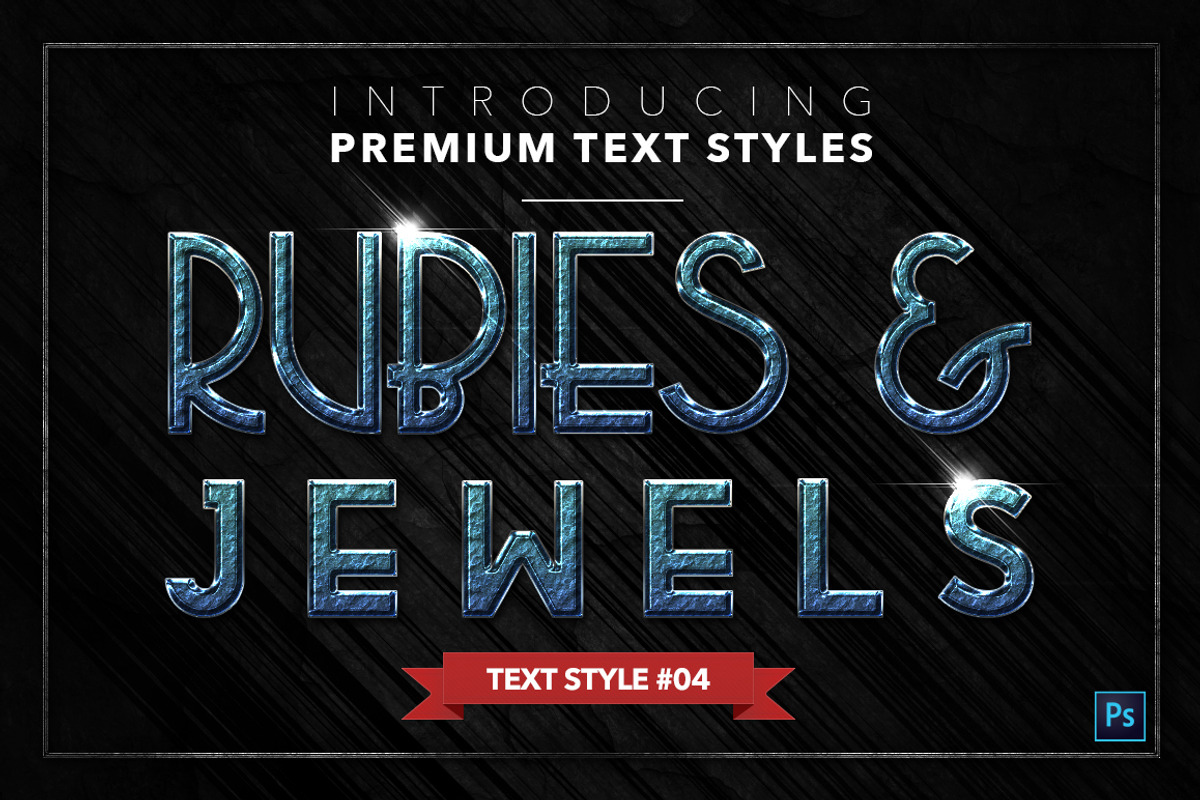 Rubies & Jewels #2 - 15 Text Styles, a Layer Style Add-On by Jonas Stensgaard (Photo 5 of 18)