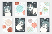 Panda in Space - kids set, an Object Illustration by Artnis (Thumbnail 2 of 8)