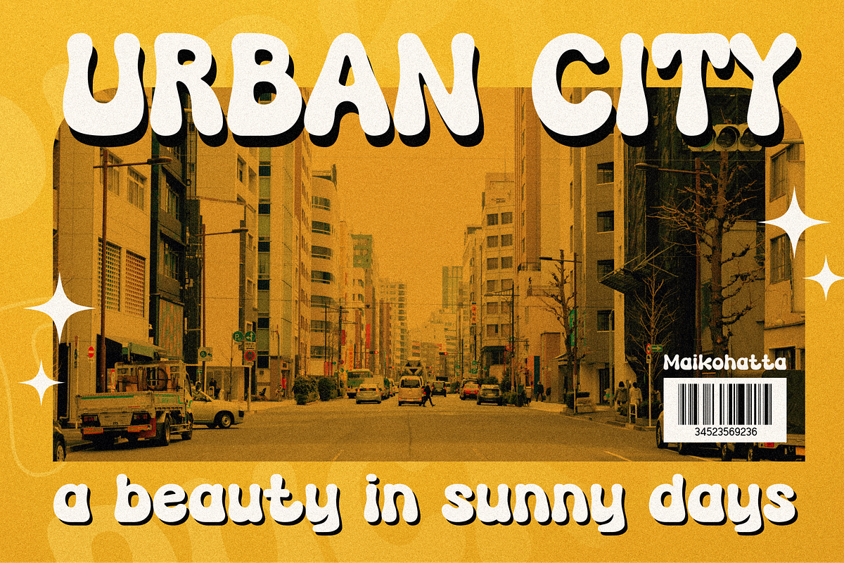 Puckyla - Bubble Display Font, a Sans Serif Font by MaikoHatta (Photo 4 of 8)