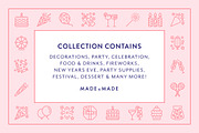Party Line Icons, an Outline Icon by Made by Made (Thumbnail 2 of 6)