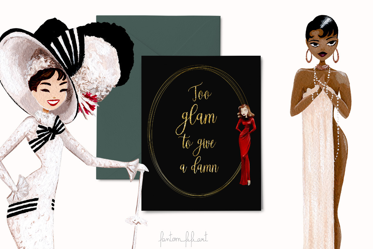 Hollywood Vintage 2, an Illustration by Fantom Fifi Art (Photo 6 of 9)