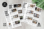 Homes for Sale Flyers Canva Template, a Flyer Template by CreativeVinesStore (Thumbnail 1 of 8)