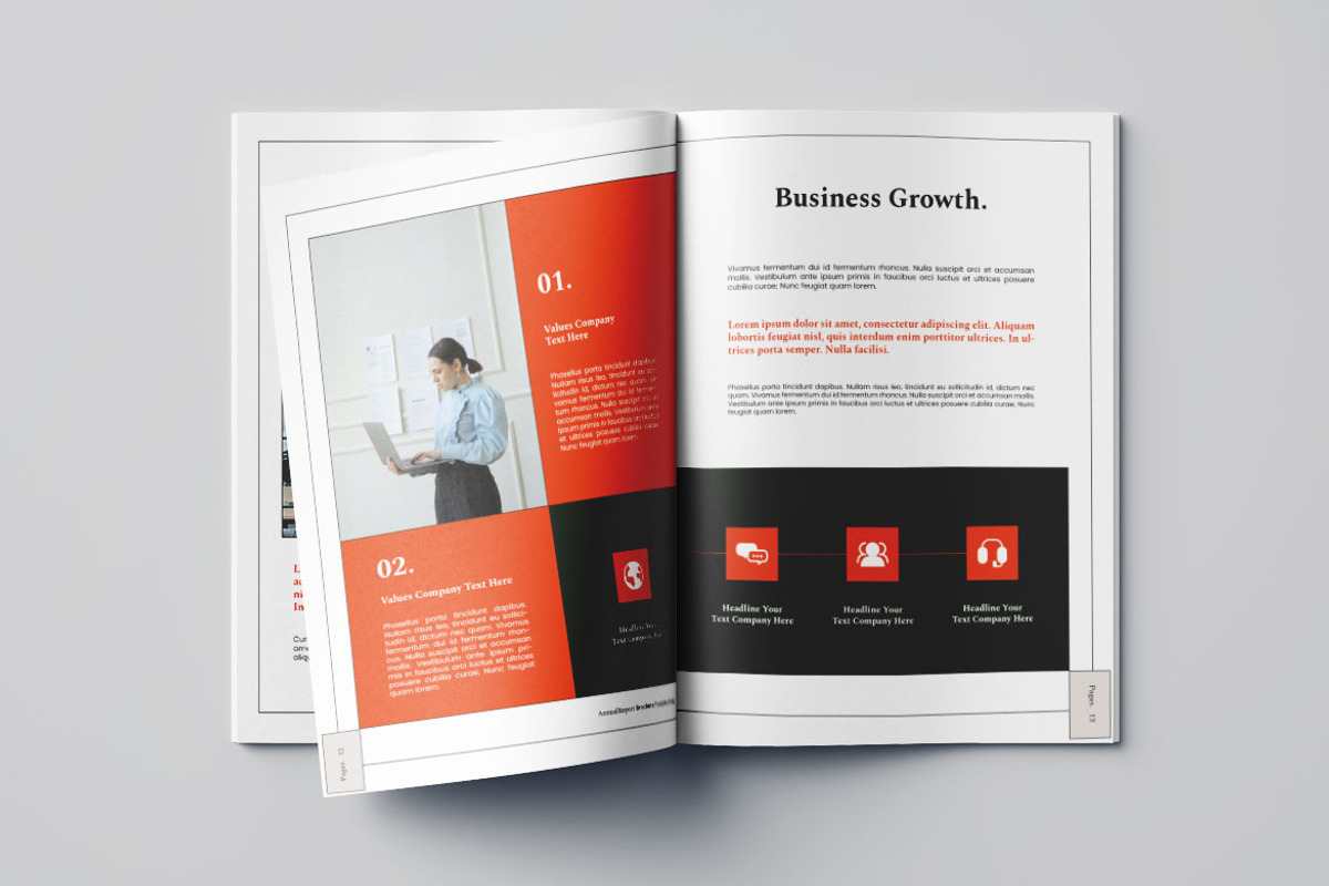Annual Report Vol.59, a Brochure Template by Bewalrus Studio (Photo 8 of 11)