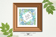 Watercolor Greenery, a Texture Illustration by Graphobia (Thumbnail 4 of 9)
