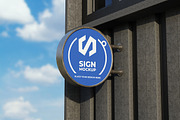 Wall Sign Mockup, a Product Mockup by MrLetters (Thumbnail 2 of 5)