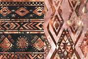 Rose Gold Tribal Seamless Patterns, a Pattern Graphic by PrintablesByFranklyn (Thumbnail 5 of 6)