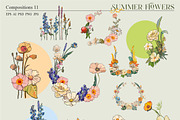 Summer flowers set, a Seasonal Illustration by Collection by VY (Thumbnail 9 of 11)