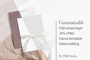 Customizable Card Mockup 5x7 8e b32, an Advertising Mockup by PawMockups 2 (Thumbnail 1 of 12)