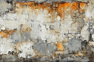 Abstract Grunge Wall with Mixed Textures and Bold Colors, an Abstract Photo by Natalia Klenova's Shop
