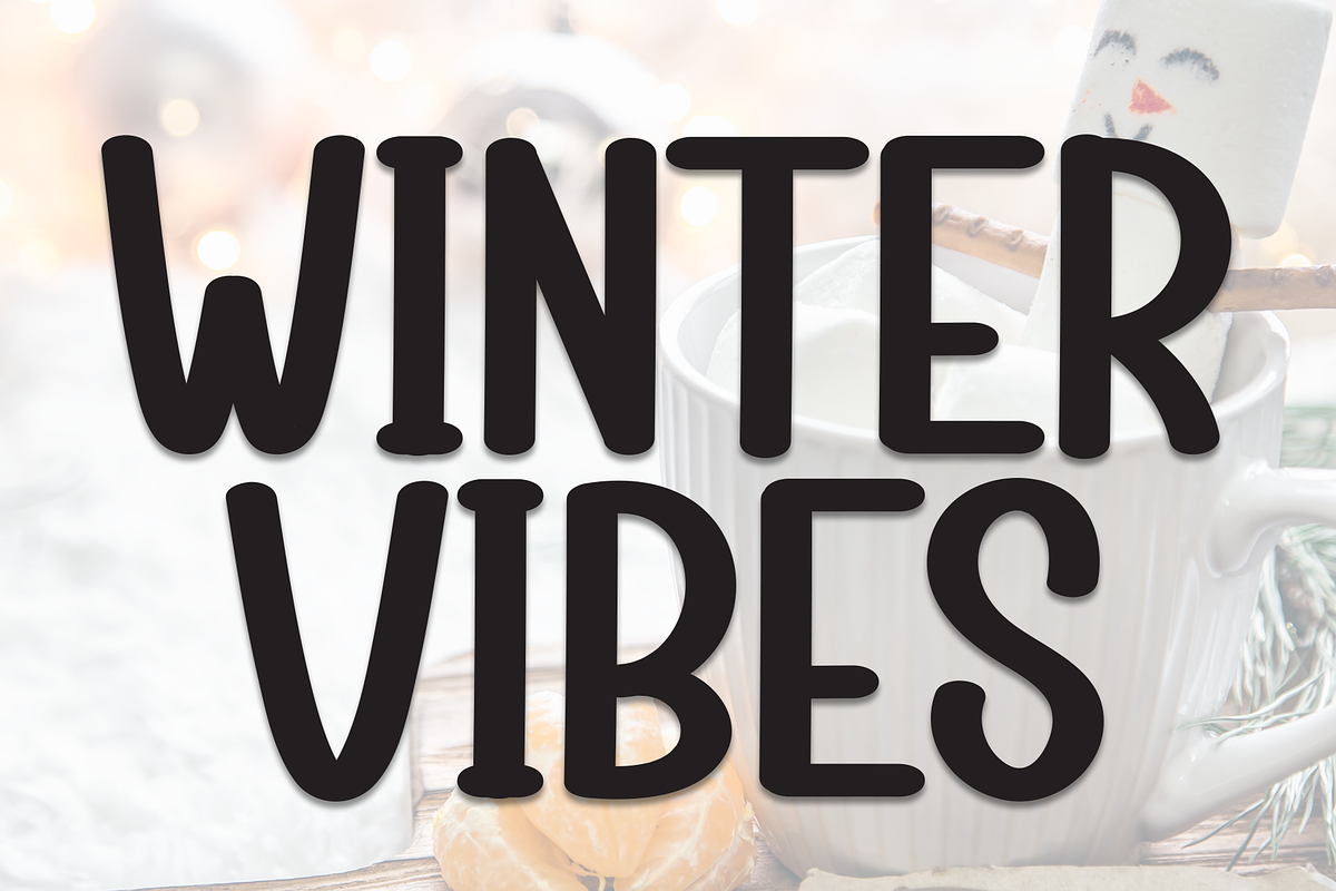 Winter Vibes | Script Font, a Script Font by Scratchones (Photo 1 of 8)