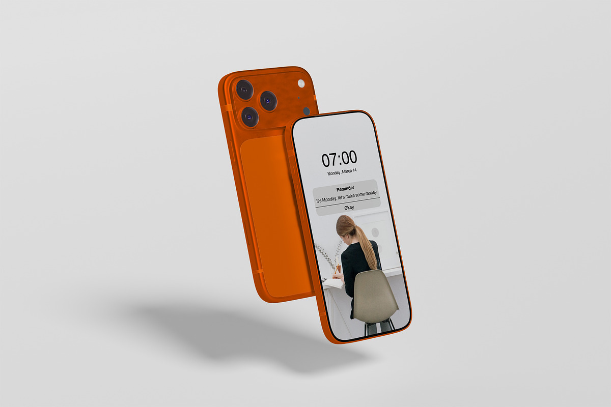 iphone 17 pro mockup, an iPhone Mockup by kebunmockup (Photo 2 of 5)