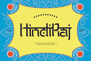 Hindi Raj - Festive Devanagari Font, a Sans Serif Font by Casloop Studio