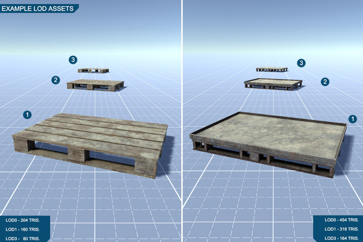 Pallets Set, an Environmental 3D Model by 3DCaster (Photo 7 of 8)